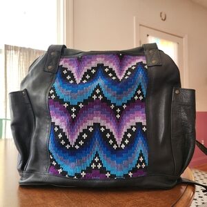 Nena & Co. Bag - Huipil + Black Leather